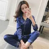 Silk Satin Pyjamas Sleepwear Pijama Pyjamas Suit Female Sleep Two Piece Set Womens Loungewear Plus Size P23040822