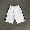 Korta män shorts mesh shorts strand byxor designers korta byxor bokstav tryck remsa webbing casual fempunkt kläder sommar strandkläder