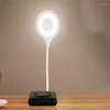 Lampes de table Lampe de nuit à commande vocale anglaise Lampe de maison intelligente Capteur de son corporel à économie d'énergie Prise USB Atmosphère