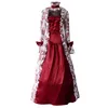 Повседневные платья, женское готическое платье на Хэллоуин, костюм в викторианском стиле, винтажное средневековое бальное платье, вечерние, карнавальные, косплей, придворная принцесса