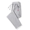 Men's Pants High Quality Casual Sport Warm Thick Imitation Cotton Drawstring Pocket Work Sweatpants Large Size Jogging 8Xl