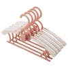 Hangers Racks 5/10/20 bitar av barnkläder Justerbar plast Display Hanger Windproof och Anti Slip Coat Hanger Baby Clothing Organizer 230408