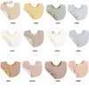 Bibs Burp Cloths Double Sided Baby Bibs Thick Layer Cotton Gause Floral Burp Cloth Drool Bib for Infant Saliva Towel Drooling Bib Newborns GiftL231108