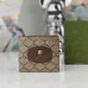 Kortfodral kort plånbokskorthållare handväska plånbok med sammanlåsande g ophidia kvinna herr designer mynt purses påse äkta läder mode minikopplingar