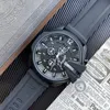 Polshorloges voor mannen 2023 Mens horloges 52 mm grote wijzerplaat alle wijzerplaten Kwarts Kijk hoogwaardige top luxe merk chronograaf klokmode diese rubberband