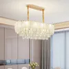 led lustres modernes salon hall lumière atmosphère chambre étude salle à manger lampes lustre en cristal lampes d'or modernes