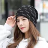 Cycling Caps Headscarf Collar Lady Women Hat Head Wrap Cap Scarf Beanie Stripe Ruffle Cancer Mooncap