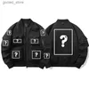 Kurtki męskie niestandardowe wodoodporne japońskie harajuku gotycka męska miejska streetwear Y2K Techwear Coat Cyberpunk Bomber Jacket dla mężczyzn Q231109