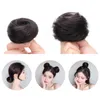 Chignons MRS HAIR Human Hair Buns Chignon Hair Ponytail Hairpiece Real Hair Extensions Flexible Elastic Band Brown Black Blonde 6inches 230407