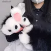 Fünf Finger Handschuhe Pelzige Pfote Handschuhe Cosplays Wolf Bär Tier Pfote Plüsch Fäustlinge für Frauen Mädchen Drop ShippingL231108