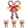 Mugs 4pcs Christmas Napkin Rings Bowknot Style Holders Buckle Party Decor Xmas Gift