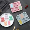 Baking Moulds Cute Bear And Cartoon Silicone Mold Chocolate Cake Kitchen Accessories Tray SQ0501