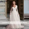 Party Dresses Layout NiceB spets Full Seves Wedding Dress for Women A-Line Tull Applicies Bridal Gown Button Backss Robe de Marie Bohme 0408H23