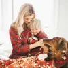 Bijpassende outfits voor gezinnen Kerstpyjama's voor het hele gezin Rode plaids Bijpassende familiekleding Herfst Winter Bijpassende outfits voor koppels Ouder-kinderen Nachtkleding 231107