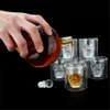 Bar Tools Glass Skull Head Cup Vodka Whisky Wine Tea Drinking Bottle Decanter 231107