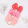 Hair Accessories 2Pcs Lovely Bowknot Headband For Baby 0-3Years Toddler Elastic Nylon Headwear Born Hairband Thin Band