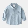 HOTSELL Kids Shirts Boys Shirts Spring Autumn Long Sleeve Toddler Kids Shirt Clothes For Baby Tops Childres Shirts 230410
