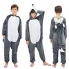 잠옷 동물 늑대 사자 Licorne Onesie 어린이 의상 의상 jumpsuit kigurumi pajamas unicorn for children babjamas boys lepwear 231108