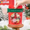 Christmas Toy LBSISI Life 25pcs Christmas Gift Bag For Candy Chocolate Cookie Nougat Biscuit Packing Gift Tree Santa Zipper Bags 231107