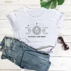 Women's T Shirts Celestial Sun And Moon Graphic Gothic Cool Style Women Fashion Funny Unisex Vintage Shirt Youngs Casual Cotton Tees Art