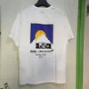 22SS Racing Team Classic Sun Print Vintage Tee Skatboard Men T Shirt Spring Summer Summer Shirt Streetwear Cotton Tshirt