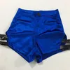 Damen-Shorts, glänzender Satin-Gürtel, sexy Party, Club, hohe Taille, Übergröße, Tanz, Bühne, schmale kurze Hosen