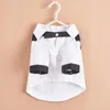 Dog Apparel 1pc Pet Black & White Shirt