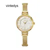 Quartz Watch High Precision Flagship Store Round Copper Case Bracelet Women's Watch Large Digital Dial