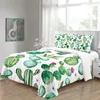 Sängkläder sätter 3D Nordic Cactus Print Set Custom King Europe Däcke Cover Double Quilt Filt -bäddar