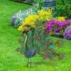 Garden Decorations Bird Statues For Metal Peacocks Statue Feathers Decorative Animal Sculpture Lawn Patio Yard Indoor