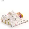 Bibs Burp Cloths 5pcs Muslin Baby Bibs 100% 천연 면화 소프트 바베르 베베 동물 반다나 유아 영아 스록 버프 천 먹이 타액 침을 흘림 231108