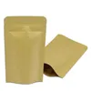 9*14CM Doypack Kraft Paper Mylar Storage Bag Stand Up Aluminium Folio Herbata Pakiet herbatnikowy HWHBW