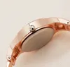 Wristwatches Top Trendy Luxury Women'S Watch Diamond Inlaid Small Dial Quartz Rose Gold Steel Band Watches For Ladies Dress