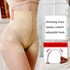 Ramię shaper body shaper tyłek seksowne koronkowe kształty z zamkiem podwójnie kontrolne majtki Slim Bielizna sukienka Shapewear talia 230407