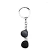 Porte-clés Lunettes de soleil noires classiques Pendentif Porte-clés pour femmes et hommes Creative Car Keyrings Sac Ornements Accessoires Tendance Bijoux Cadeau