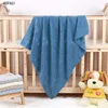 Nouveau-né tricoté bébé poussette literie courtepointes coton enfant en bas âge enfants emmaillotage Wrap Infantil unisexe couverture 100*80 cm W0408