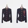 Chaquetas de mujer para mujer elegante oficina dama chic casual retro arco solo pecho delgado abrigo traje formal ropa exterior primavera otoño