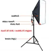 Kit de caixa macia para estúdio fotográfico, equipamento fotográfico, suporte de lâmpada com quatro tampas, iluminação 50*70cm, softbox 2m, suporte de luz, caixa de foto, papcf