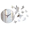 Wall Clocks DIY Acrylic Material Single Face Needle Quartz Watches Brief Style Butterfly Decoration Home Stickers