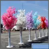 Ghirlande di fiori decorativi Forniture per feste festive Giardino di casa Decorazione di nozze 5 piedi di altezza Slik Albero di fiori di ciliegio artificiale Roma Otp65