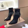 Designer buty buty zimowe czerwone buty spiczasty buty