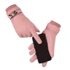 Gants de cyclisme hiver femme mode coupe-vent imperméable interne en peluche mitaines chaudes dame écran tactile doux pour la peau femmes gantsCycli