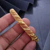 Bracelet Wando 24K 1 pièces peut ouvrir dubaï arabe koweït or couleur bracelets pour femmes fille arabe moyen-orient mariée bijoux africains