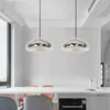 Post Moderne Vide Lampes Suspendues Or Cuivre Verre Pendentif Lumière pour Restaurant Salle À Manger Cuisine Décor À La Maison LED Éclairage Intérieur AA230407