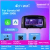 2din 9 cali wideo Android Ram 6G ROM 128G Multimedia Player for Hyundai Sonata NF 2004-2008