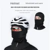 Cykelmassor maskerar motorcykel ridmask höst och vinter cykel varm huva nackskydd kall fleece skidhuva 231108