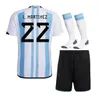 22 23 3星サッカージャージJ.alvarez Dybala di Maria Kun Martinez Maradona Football Shirt Fans Men Kidsキットセットユニフォーム