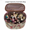 Sacs à cosmétiques SAJA sac de maquillage pour femmes sac à cosmétiques à fermeture éclair femme voyage maquillage beauté trousse de toilette organisateur étui motif de fleur de tulipe Q231108