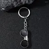 Porte-clés Lunettes de soleil noires classiques Pendentif Porte-clés pour femmes et hommes Creative Car Keyrings Sac Ornements Accessoires Tendance Bijoux Cadeau