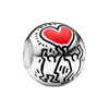 925 Sterling Silver Pandora Fashion Charm Butterfly Pendant jest odpowiedni do biżuterii pani DIY